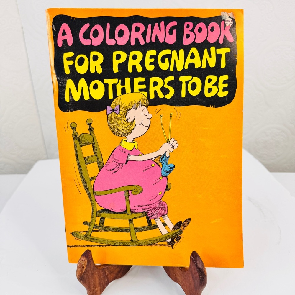New Vintage 1979 Adult Coloring Magazine Book Pregnancy Baby Ephemer Journaling